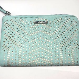 Stella and Dot mint green clutch NWOT